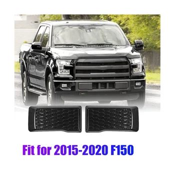 1 чифт накладки за предна броня от въглеродни влакна, тампон върху Ford F150 2015-2020, смяна на външността на ляво и на дясно