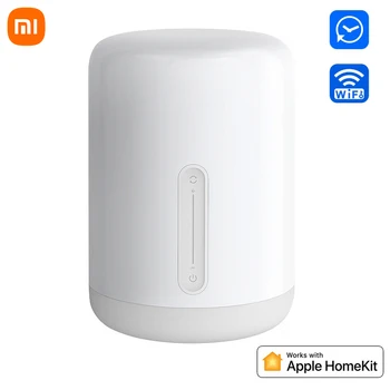 100% Оригинална Нощна Лампа Xiaomi Mijia 2 Smart Light Гласов Контрол Сензорен Превключвател Mi App Home Led Лампа за Apple Homekit Siri H30
