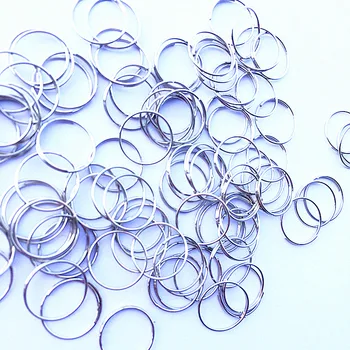 1000 бр./лот 14 мм хромирани пръстени от неръждаема стомана, и аксесоари за полилеи от кристал стъкло, осветление и метални конектори за пердета