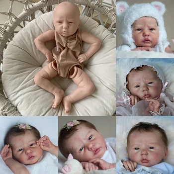 19-инчов комплект Ellie-Sue Reborn Baby, реалистичен дете, лимитирана серия, занаяти, непълни част на кукли, играчки за деца