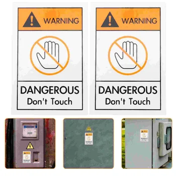 2 бр. Не докосвайте до знака, предупреждающему за сигурност, на етикета, наклейкам на стикер, не използвайте ръчно изработени от PVC лепило