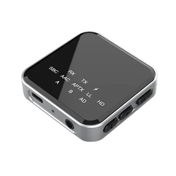 2 в 1 Hi-Fi Bluetooth 5,2 HD предавател безжичен приемник с 3.5 мм AUX оптичен адаптер за автомобилна ТЕЛЕВИЗИЯ-стерео