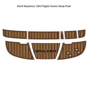 2014 Bayliner 185 Flight Swim Step Платформа лодка EVA Foam подложка за подови настилки от тиково дърво