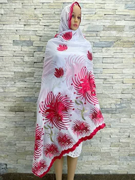 2023 най-Новият африка женски шал от висококачествен futon материал с перфорации, мюсюлманска бродерия, хиджаб за шалей, пашмина