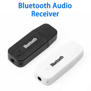 3.5 мм AUX адаптер към USB 5 НА Bluetooth Аудио Музикален приемник за автомобилното радио, усилвател и субуфер, мултимедиен аудиоадаптер Bluetooth