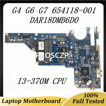 654118-001 654118-501 654118-601 дънна Платка за HP G4 G6 G7 дънна Платка на лаптоп DAR18DMB6D0 С процесор I3-370M HM55 100% Напълно Тестван