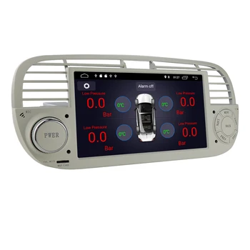 7-инчов Автомобилен Плейър RCA Теглене на Кабели Carplay Стерео Радио RDS GPS WIFI За Fiat 500 2007-2014 с Висока Разделителна способност 1080P