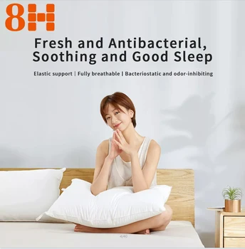 8H 3D дишащи възглавница, высокоэластичная възглавница, моющаяся влакнести възглавница, супер мек памучен антибактериална възглавница за шията, за възрастни, Основната DS