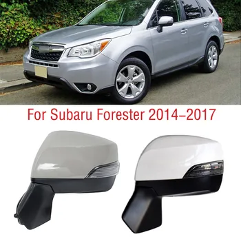 9 Контакти За Subaru Forester 2014 2015 2016 2017 Автомобилно Външно Странично Огледало В Събирането на Огледалото за обратно виждане флип-надолу Капачката Рамка Стъкло