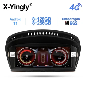 Android 11,0 Кола DVD плейър Видео за BMW 3 серия 5 E60 E61 E62 E63 E90 E91 CCC/CIC система авторадио GPS навигация мултимедия