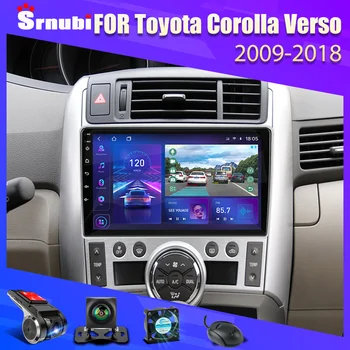 Android 11 Авто Радио Стерео за Toyota Corolla Verso 2009-2018 Мултимедиен Плеър Carplay Навигация 2 Din DVD Колона Главното Устройство