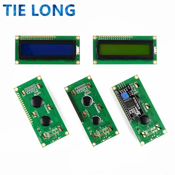 LCD1602 1602 LCD модул Синьо/Жълто-Зелен Екран 16x2 Знаков LCD дисплей PCF8574T PCF8574 IIC I2C Интерфейс 5 за arduino