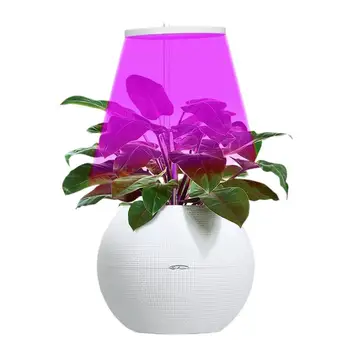 Led лампа за растенията, лампа пълен набор от растения, прекрасен кръг светлина за растения, регулируема яркост на led крушки за рози, зелен копър