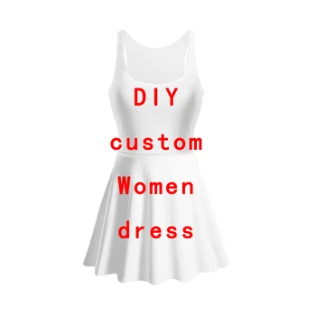 MCDV – Проектиране на Аниме /Снимки/ Певица, направи си сам, лятно женствена рокля на бретелях, рокля без ръкави, сублимационное ежедневна рокля с 3D принтом
