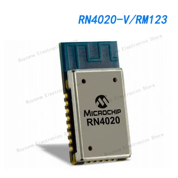 RN4020-V/RM123 Вграден модул радиоприемник, Bluetooth v4.1 2.4 Ghz, определяне на трассирующую повърхност