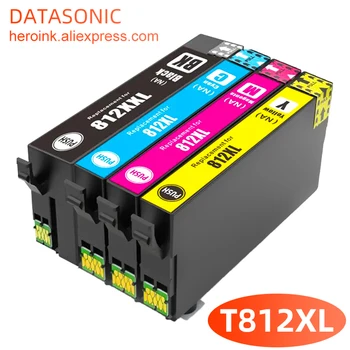 T812 T812XL 812 Мастило касета, съвместима за EPSON WF-3820 WF-3825 WF-4830 WF-4835 WF-7830 WF-7840 WF-7845 Касети за принтери