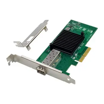 X520-SR1 10G SFP + Сървър Оптична Мрежова карта 82599EN Чип PCIE X4 С един Оптичен Порт Мрежова Карта