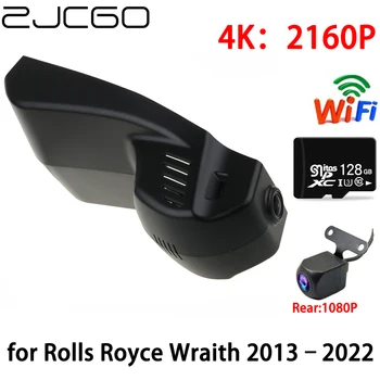 ZJCGO 4K HD Автомобилен Видеорекордер Dash Cam Wifi Предна Камера за Обратно виждане 2 Обектив 24 Паркинг Монитор за Rolls Royce Призрак RR5 2013-2022