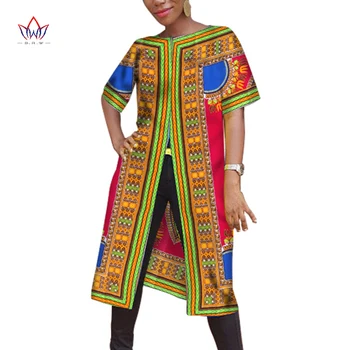 Анкара Дамски Африканска традиционно Облекло Тениски Модни Върхове Дашики Африка Риза С Принтом Плюс Размер XS-6XL Дамски Дрехи WY985