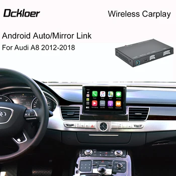 Безжичен интерфейс на Apple CarPlay Android авточасти За Audi A8 2012-2018, С функции AirPlay Car Play Youtobe с огледално връзка