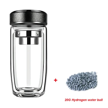 Бутилка за водород Вода, Богата на Чаша за Йонизатор HydrogenWater, Производител на Супер Антиоксиданти До 1200-1400 PPB, Топчета за Алкална Вода, Бутилка 