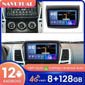 Видео на Android 12 за Mitsubishi L200 2008-2016, автомобилното радио, GPS-навигация, мултимедиен авто стереоплеер, Carplay WIFI 4G