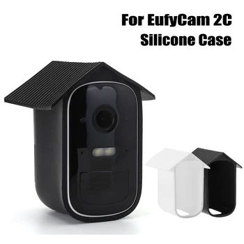 Водоустойчив силиконов калъф за външна охранителна камера, защитно покритие, устойчиво на uv, защищающая от надраскване кожа, за EufyCam 2C
