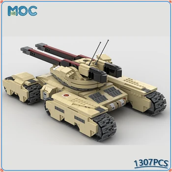 Военно оръжие серия MOC GDI Mammoth MK-3 тежък боен танк Градивен елемент Комплект тухли Модел детски играчки Детски Коледен подарък