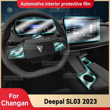 За Changan Deepal SL03 2023 Вътрешната Лента на скоростната Кутия на Автомобила, Защитен От Надраскване, Прозрачен Филм От TPU, Аксесоари, Стикер