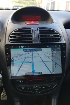 За Peugeot 206 2000-2016 автомобилен плейър GPS навигация 128 GB Android10 Авто радио Стерео главното устройство аудиомагнитофон