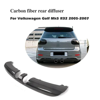 За Volkswagen VW Golf 5 V MK5 R32 хетчбек 2005-2007 Въглеродни влакна/FRP дифузер на задната броня, спойлер за устни