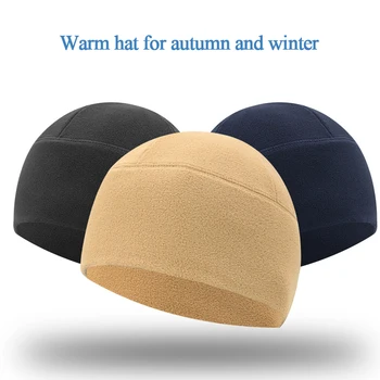 Зимни топли мъжки шапки за велоспорта, меки флисовые шапки, туризъм ски градинска хет-пуловер, ветрозащитная шапка за защита от студ, военни мъжки шапки