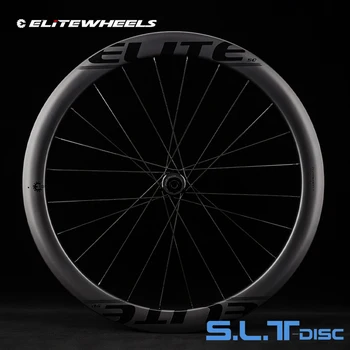 Карбоновые колела ELITEWHEELS SLT Road Disc, низкоомный керамични, носещи, централно заключване, ступица, крило, 20 спици, велосипедна дължината на пара