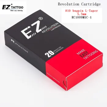 Касета за татуировочных игли RC1009M1C-1 EZ Revolution Извит/Кръгла Magnum 0,30 мм #10 за подаване на металообработващи машини и дръжки 20 бр/кор.