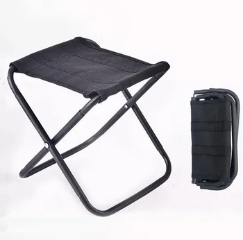 Лек преносим high-performance уличен сгъваем стол с кожена чанта Открит сгъваем алуминиев стол на стол Седалка Риболов, пикник, къмпинг