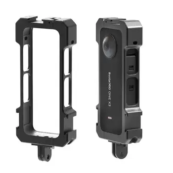 Метална рамка за камера за защитно своята практика X3 с прикрепен за студено башмака Точни разпоредби дупки за екшън камери X3