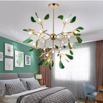 Модерен led окачен лампа в стил loft, окачена лампа за кухня, скандинавска детски цветен окачен лампа за дома, спалня, трапезария, лампа