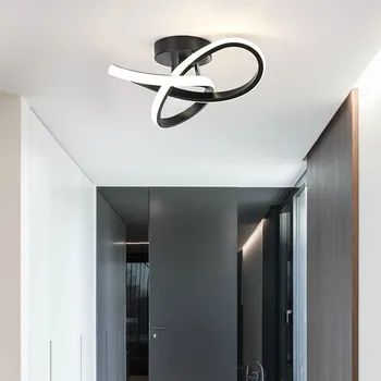 Модерен led тавана лампа минималистичен акрилни детелина с три кръгчета Вътрешна лампа за спални хол трапезария Осветление
