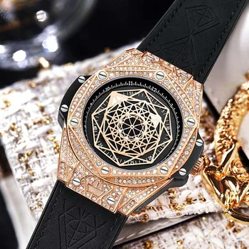 Модерен мъжки часовник ONOLA BRAN, кварцов часовник от луксозен сплав, ръчен бизнес ежедневни кожа водоустойчив часовник за мъже и жени