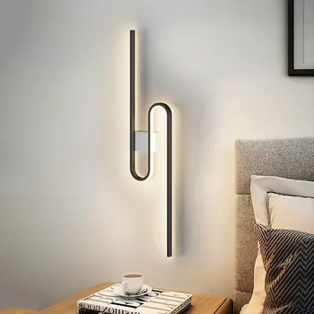 Модерен прост led монтиран на стената лампа за четене лампа за спални, прикроватной нощни шкафчета, всекидневна, коридор, коридор, тераса, на фона на декор, осветление Lapms