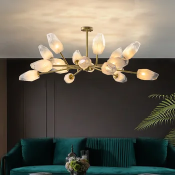 Модерна светодиодна крушка G9, полилей за всекидневната, висящи лампи в скандинавски минималистичном стил за дома, осветителни тела за спалнята, creative осветление от мед