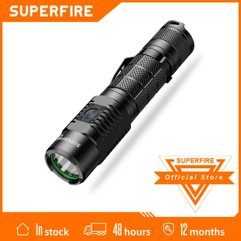 Най-добрият SUPERFIRE A3 CREE XML2 led фенерче Водоустойчив USB-C Зареждане на ЕРП Факел 18650 Лампа за Къмпинг, Риболов Светкавица
