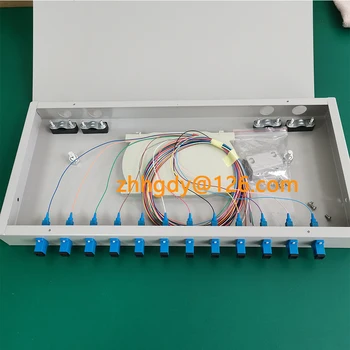 Оптоволоконная премина панел с 12 порта SC Pigtail ODF 1U, клеммная кутия за оптични влакна, разпределителните рамка за оптични влакна