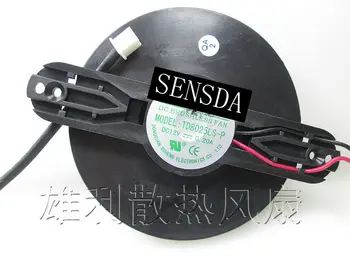 Оригинален 2-линеен безшумен вентилатор за охлаждане. TD8025LS-P 0.20 A Стъпка на лопатките на вентилатора 90 мм, 75 мм