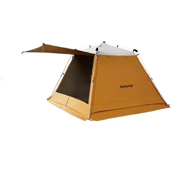 Открит лагер Автоматична палатка-беседка с шесто, дебели тента за къмпинг, слънцезащитен сенник за къмпинг
