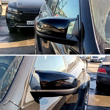 Подходящи за BMW X5 E70 X6 E71 огледало за обратно виждане 08-13 корпуса на огледалото за обратно виждане на тип рог, замяна на капака на огледалото за обратно виждане