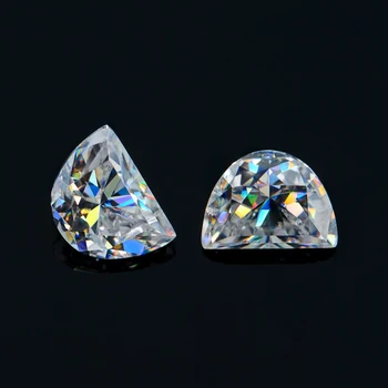 Продажбите на едро на Насипни Камъни От 0,1 карата До 1 карата Полумесец Муассанит Със Сертификат GRA Истински Скъпоценни Камъни За Бижута Преминават Diamond Тестване