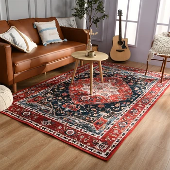 Ретро етнически Турски килими персийски килим за хол, прикроватной нощни шкафчета, спални, ретро подложка за пода, изтривалка за входна врата, голям килим