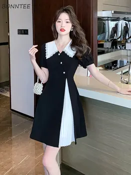 Рокля дамско асиметрично минималистичное световно модно ежедневното нежно елегантно лятно дамско удобна рокля в корейски стил, топла разпродажба, нов продукт