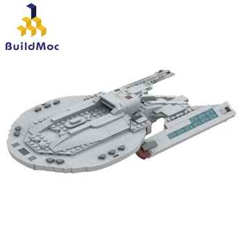Самолетоносач MOC USS Титан NCC-80102 Космически Кораб е Набор от Градивни елементи За Star of Трек Транспортен Балон Тухли Играчки За подаръци